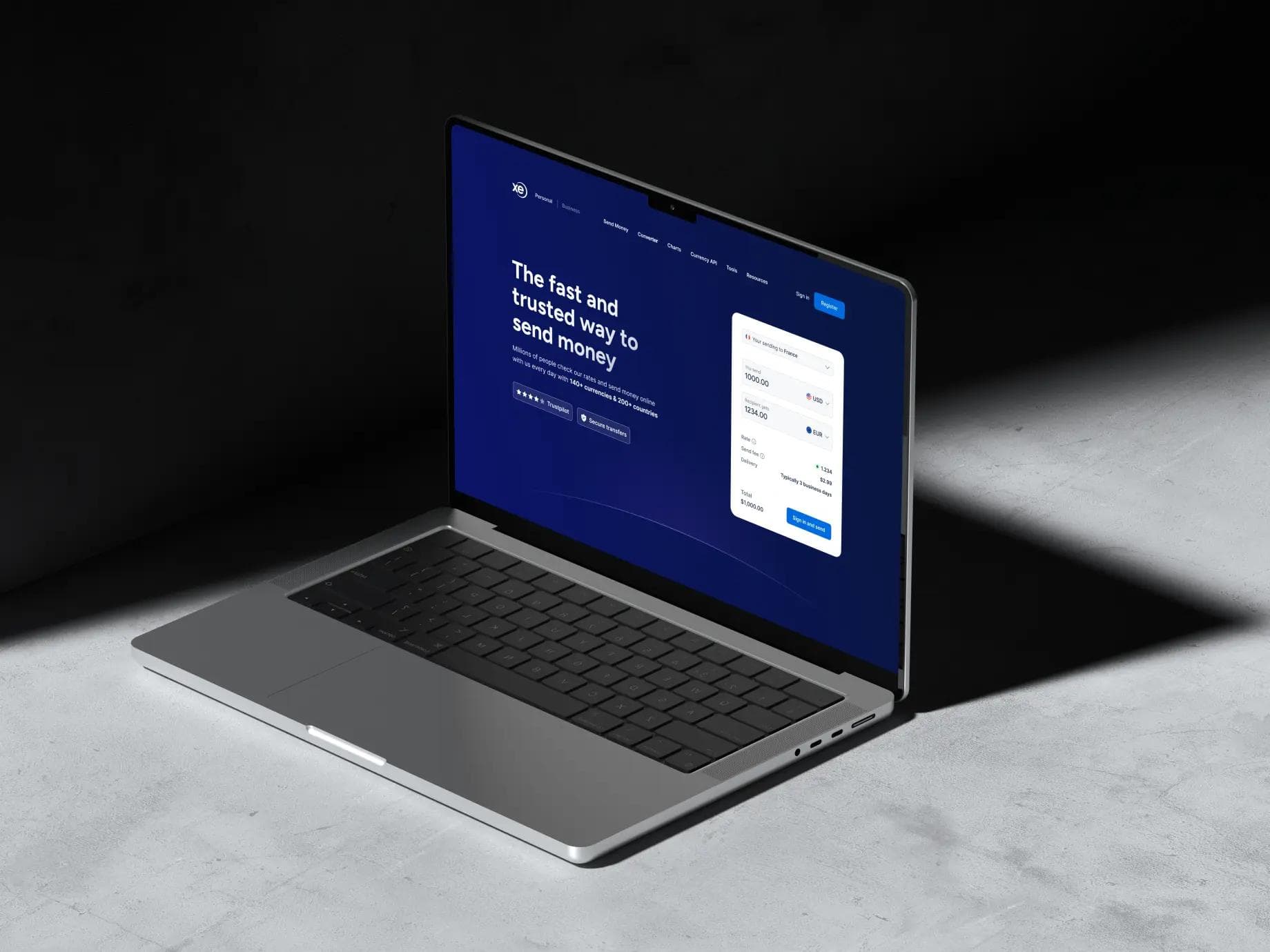 Xe website redesign preview